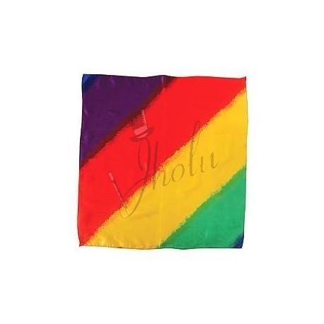 Pañuelo de Seda Multicolor de 18 pulgadas (Multicolor Silk)
