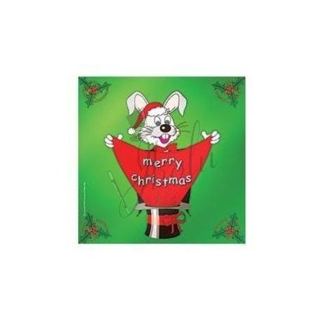 Pañuelo de Seda de Navidad de 18 pulgadas (Merry Christmas Silk)