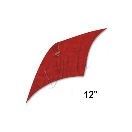 Pañuelo de Seda Diamante Rojo 12 pulgadas (Diamond Cut Silk Red)