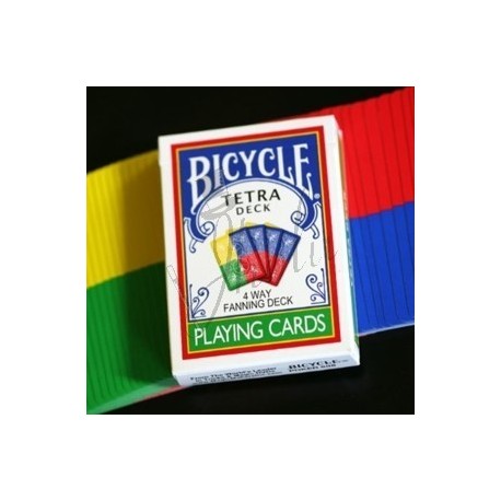 Baraja Tetra en Bicycle para Abanicos (Tetra Deck - 4 Way Fanning Deck)