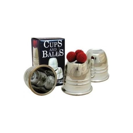 Cubiletes Cromados y Bolas (Plastic Chrome - Cups and Balls) de Plastico