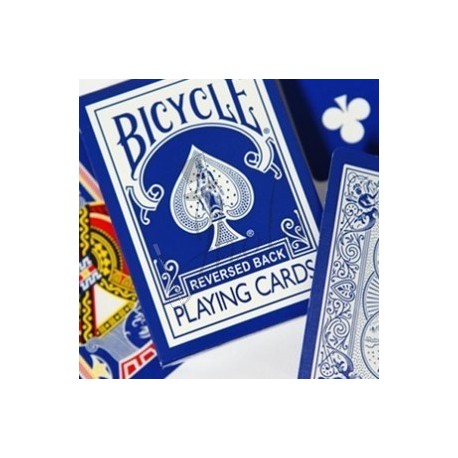 Baraja Azul Dorso Invertido en Bicycle (Reversed Back Deck Blue Ice)