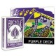 Baraja Violeta Dorso Invertido en Bicycle (Reversed Back Deck Purple)