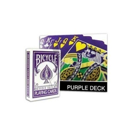 Baraja Violeta Dorso Invertido en Bicycle (Reversed Back Deck Purple)