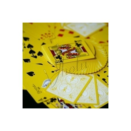 Baraja Amarilla Dorso Invertido en Bicycle (Reversed Back Deck Yellow)