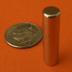 Imán de Neodimio Cilíndrico 6mm x 25mm