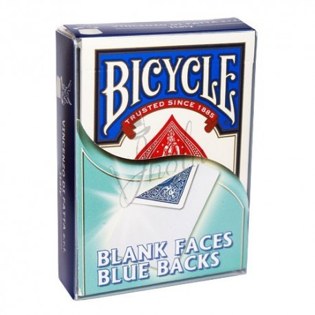 Cartas Cara Blanca / Dorso Azul en Bicycle (Bicycle Blank Faces / Blue Backs)