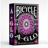 A-Glo Red Ultra Violet Deck en Bicycle